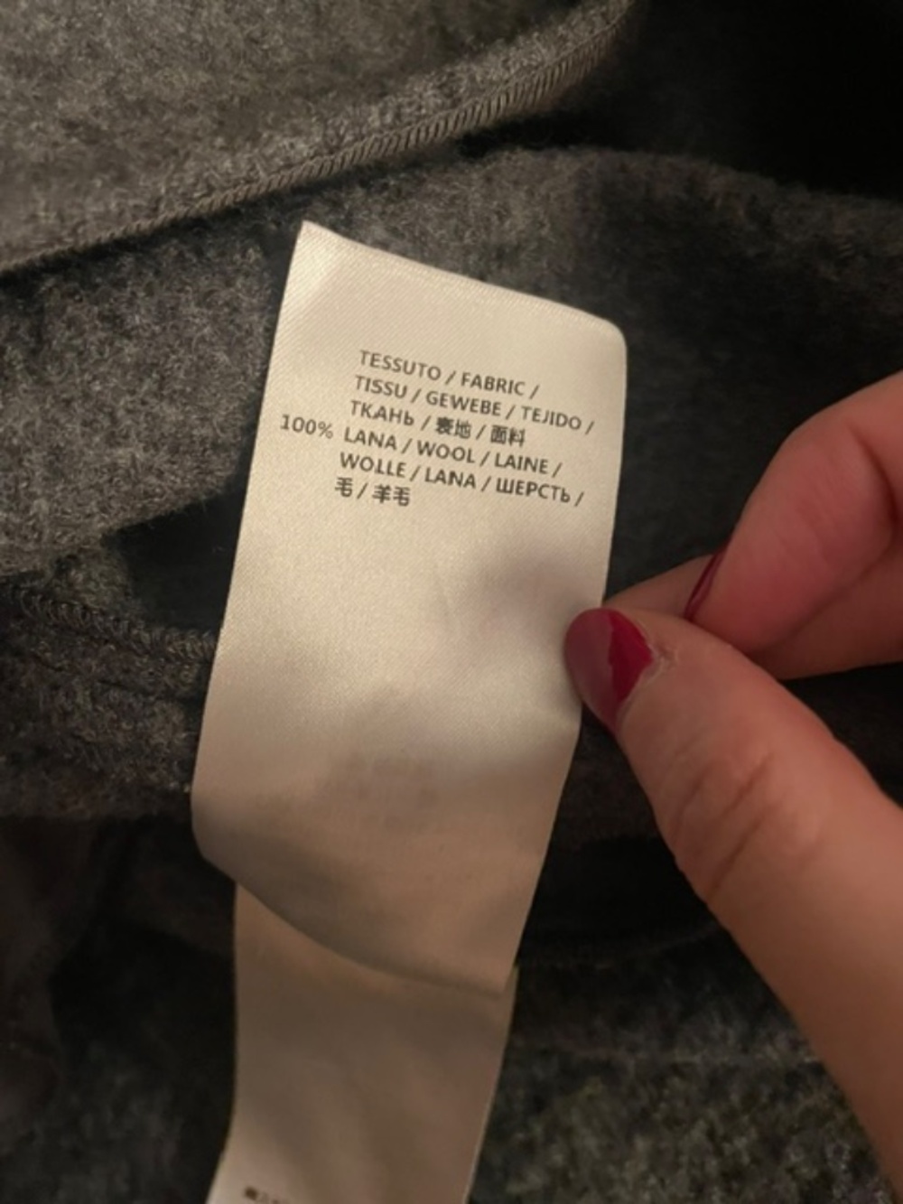 Stella McCartney Skirt Grey Size 34 IT Pure Wool Asymmetric Hem Midi - Picture 5 of 5